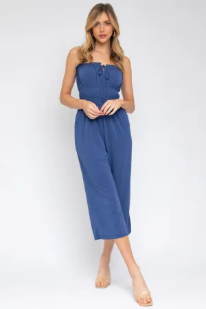 Sleeveless Drawstring Cropped Jumpsuit *Online Only*