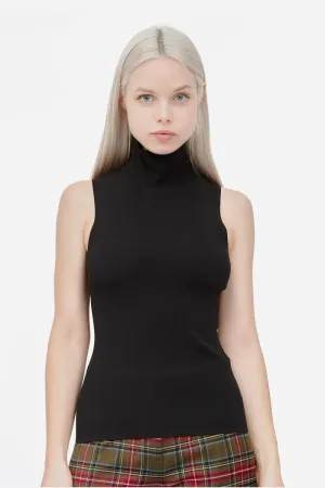 SLEEVELESS TURTLENECK