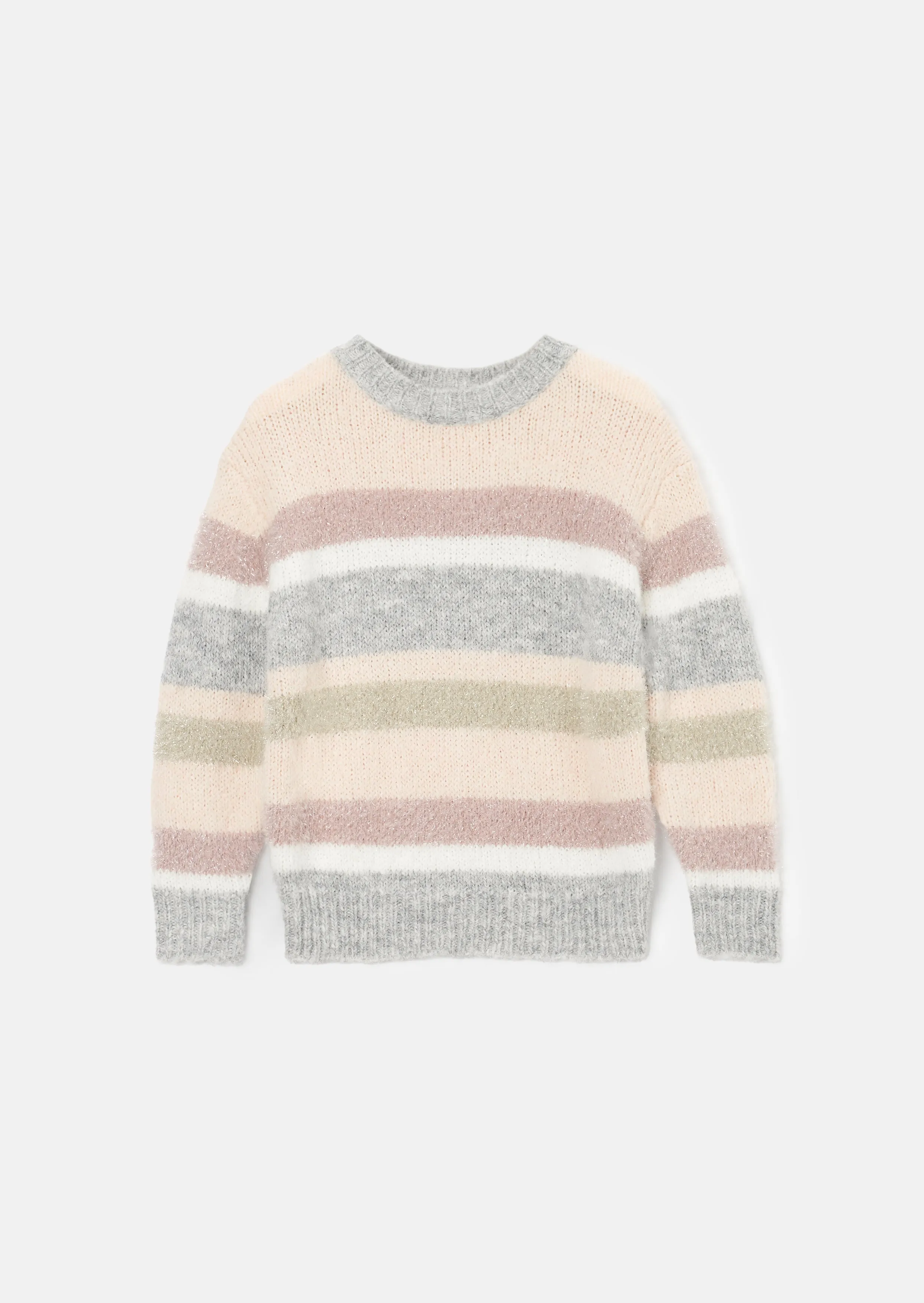 Sloane Pink Stripe Metallic Jumper