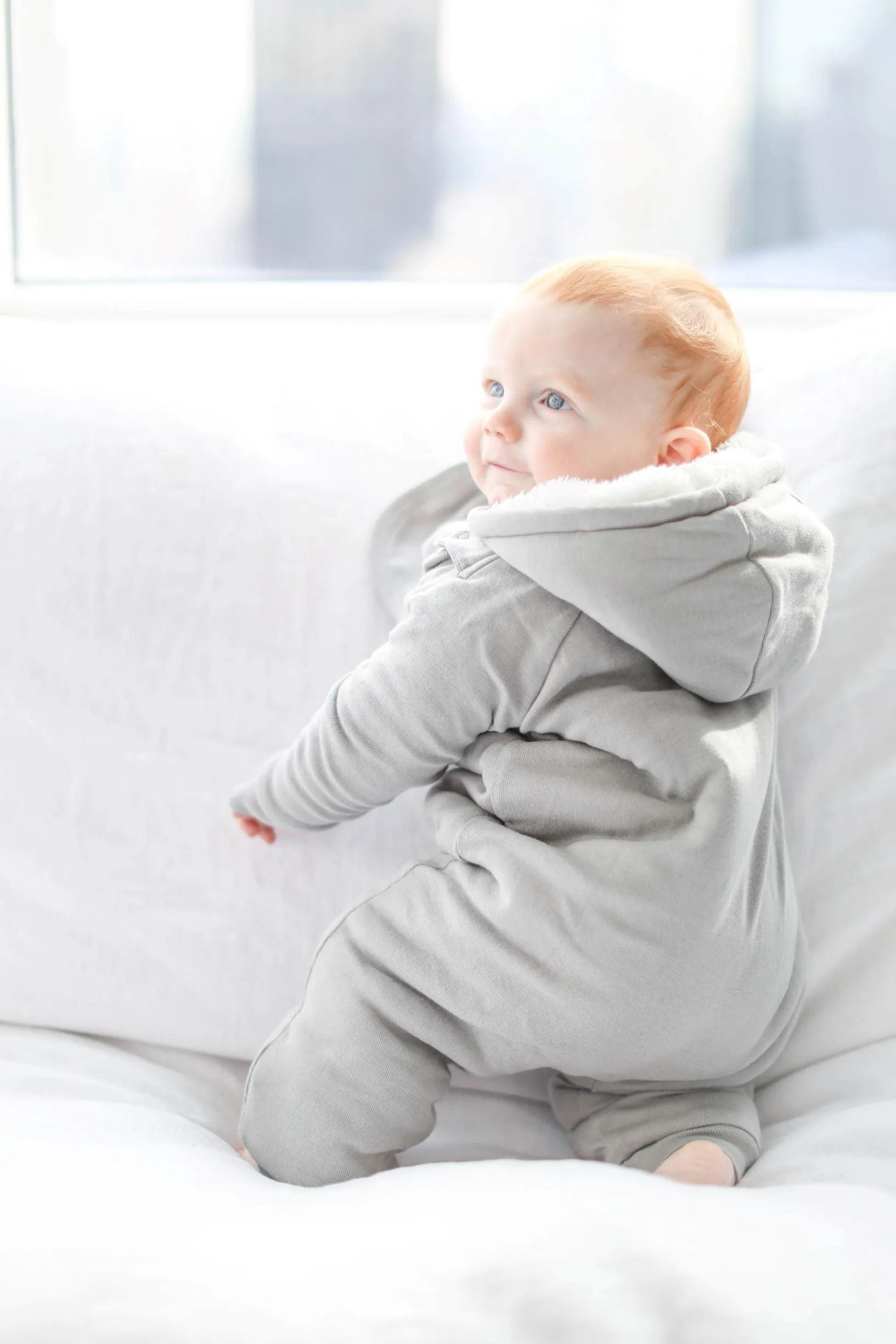 Smart Cuddly Jumpsuit   Bib - Gray