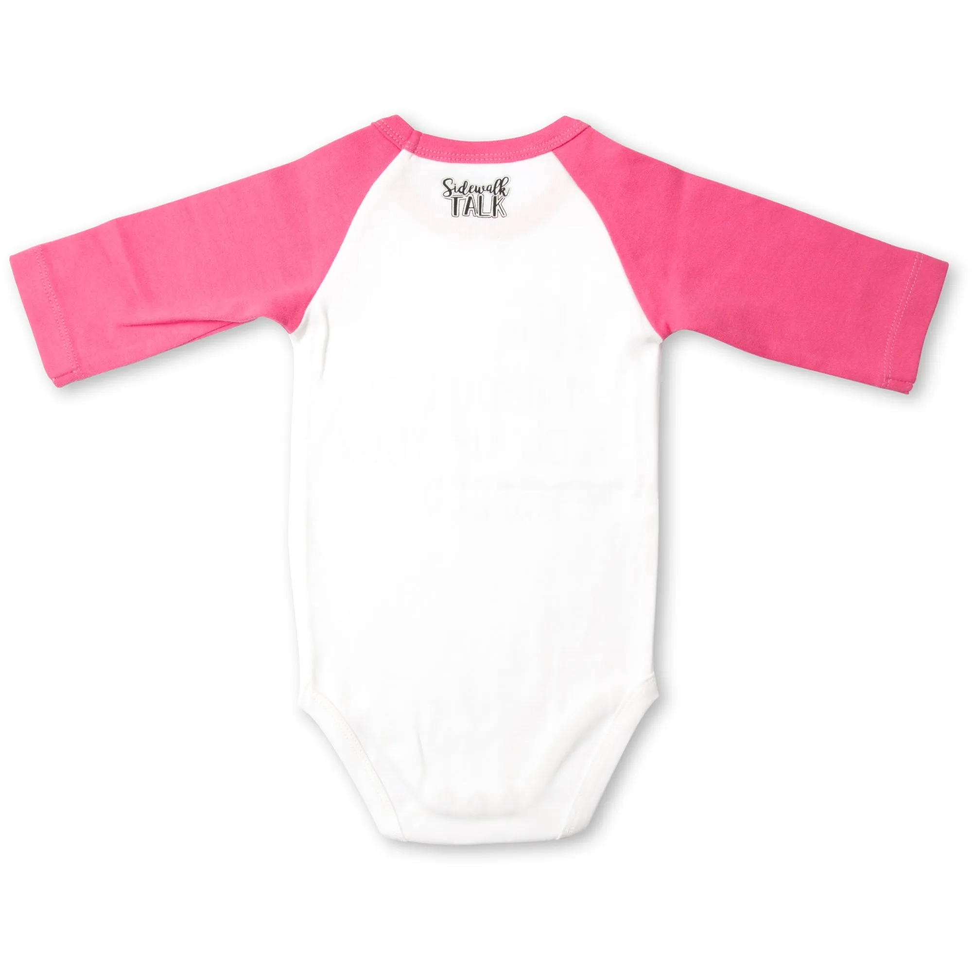 Snuggle 3/4 Length Pink Sleeve Onesie