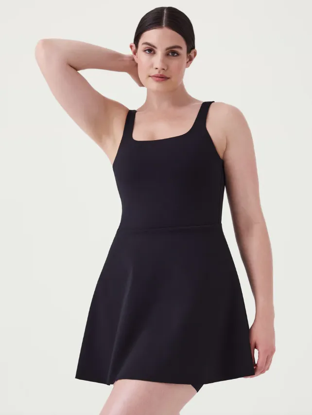 SPANX Booty Boost Square Neck Dress