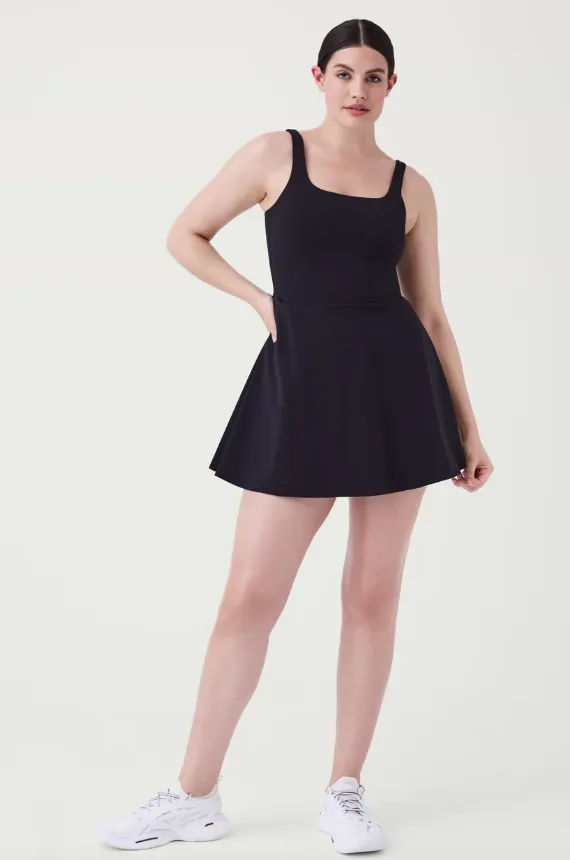 SPANX Booty Boost Square Neck Dress