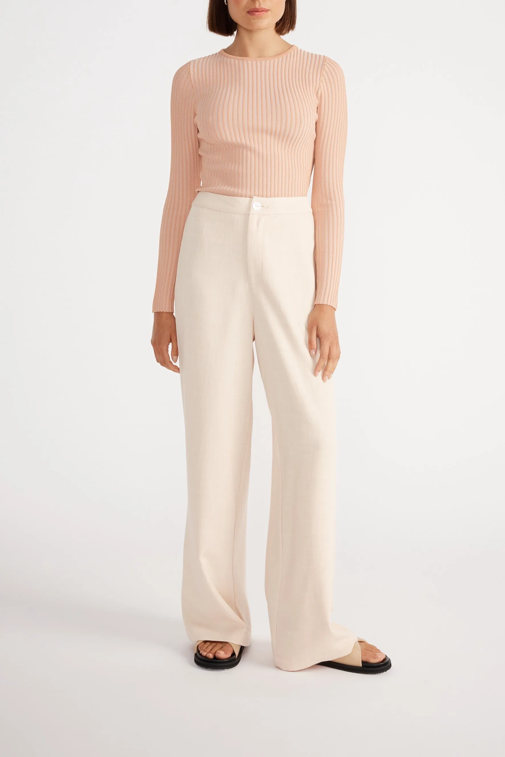 Staple the Label - Ulla Knit Top Peach