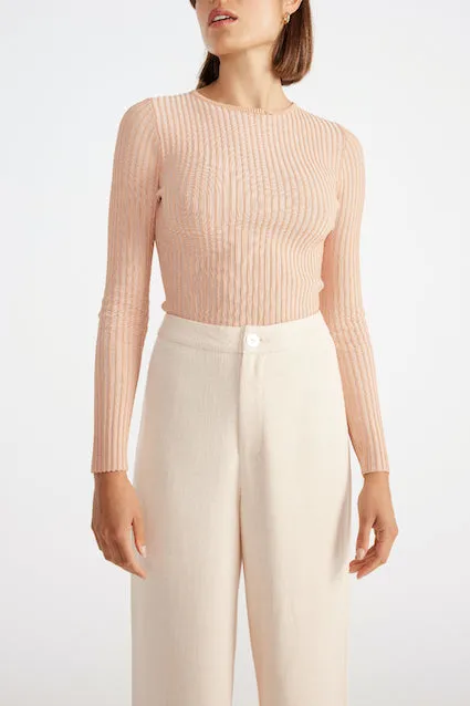 Staple the Label - Ulla Knit Top Peach