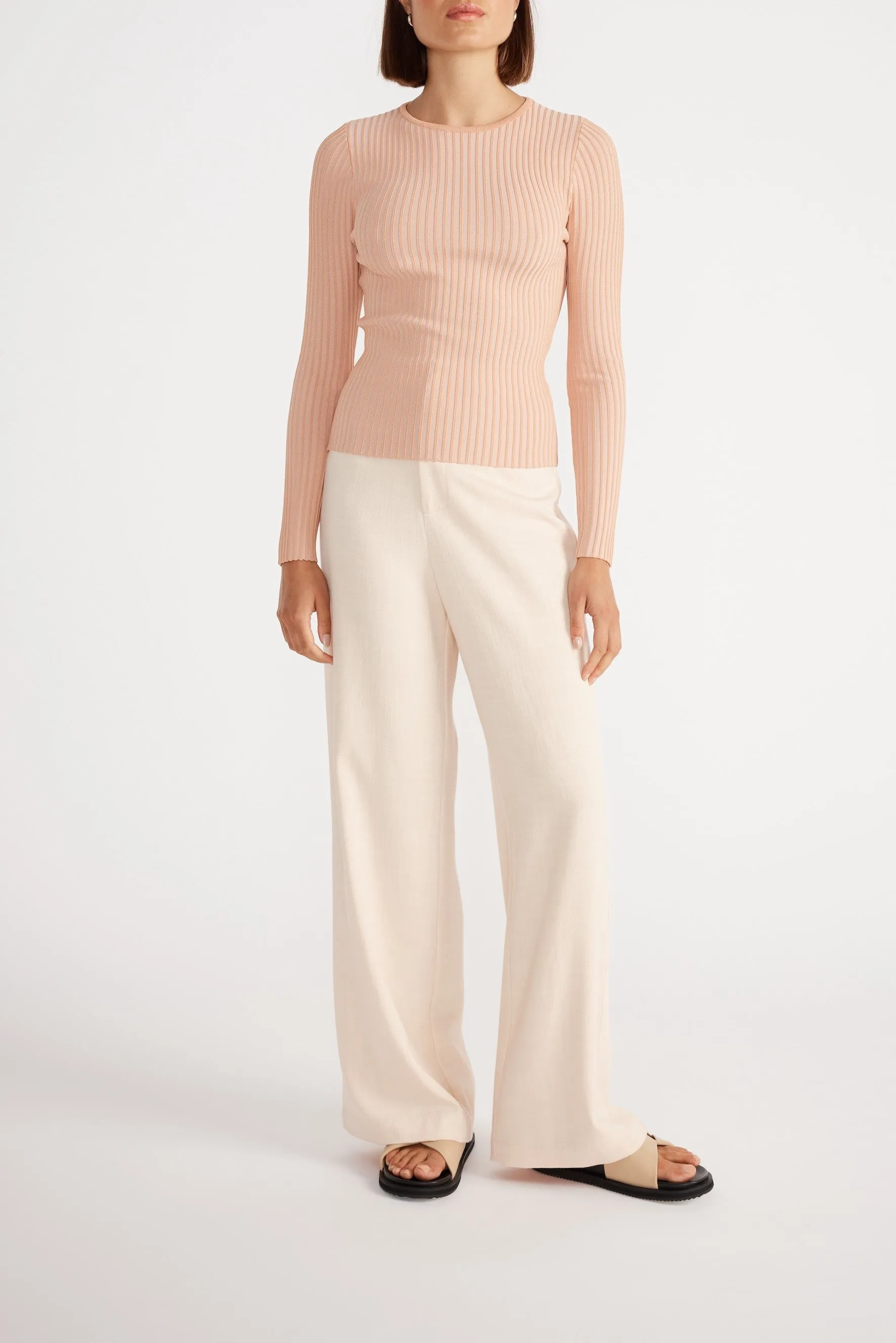 Staple the Label - Ulla Knit Top Peach