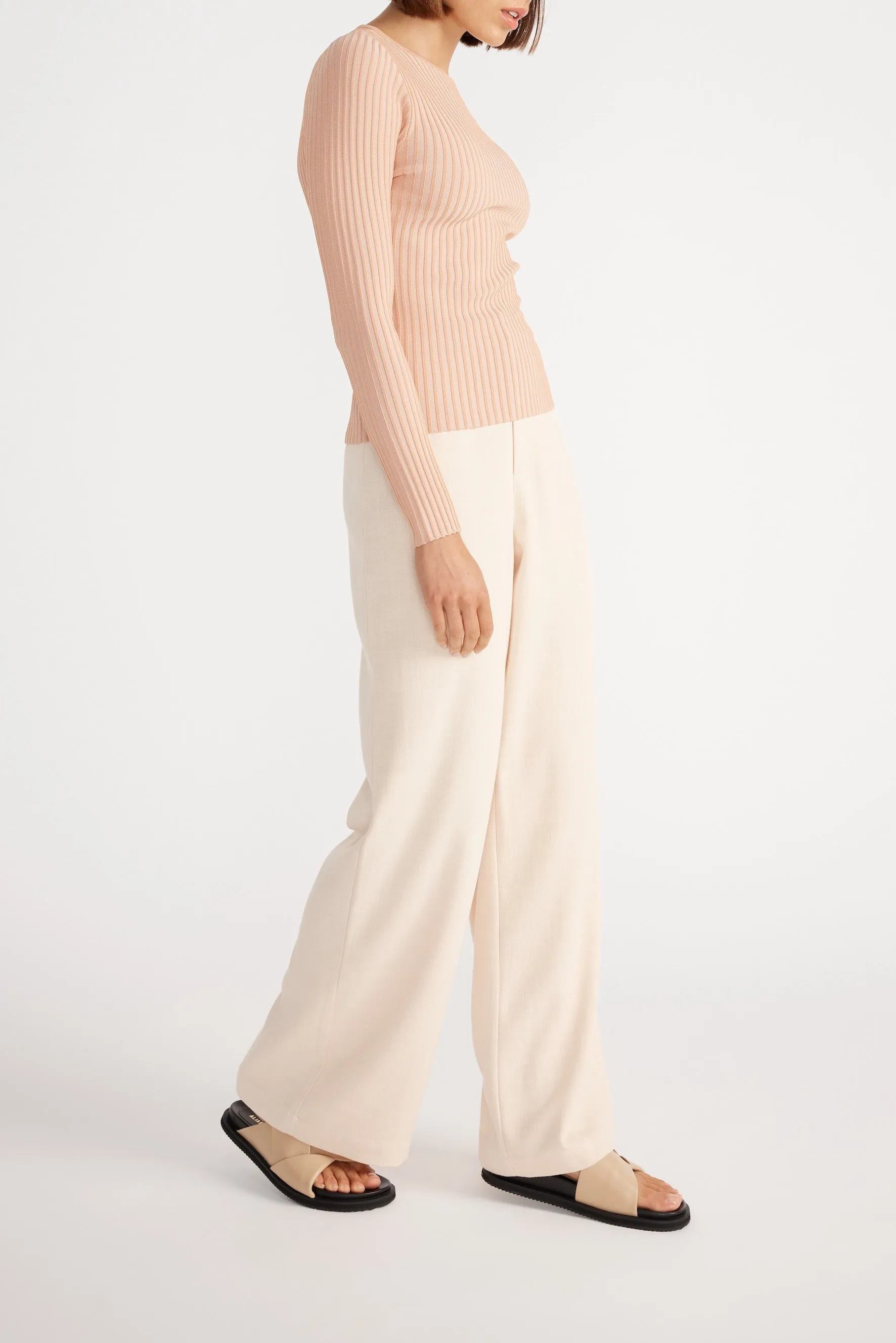 Staple the Label - Ulla Knit Top Peach