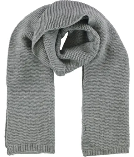 STEVE MADDEN Men's Winter Knitted Scarf with Logo in Grey