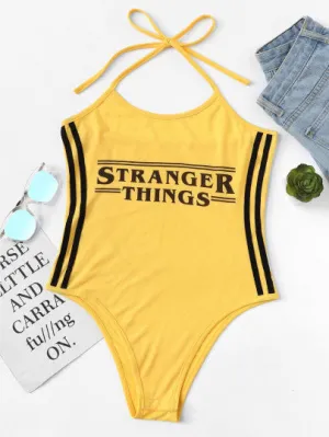 Stranger things sporty bodysuit top