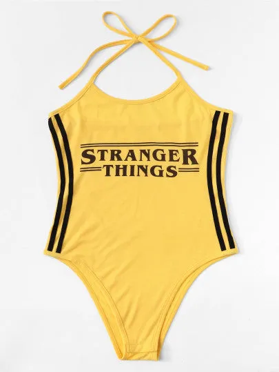 Stranger things sporty bodysuit top