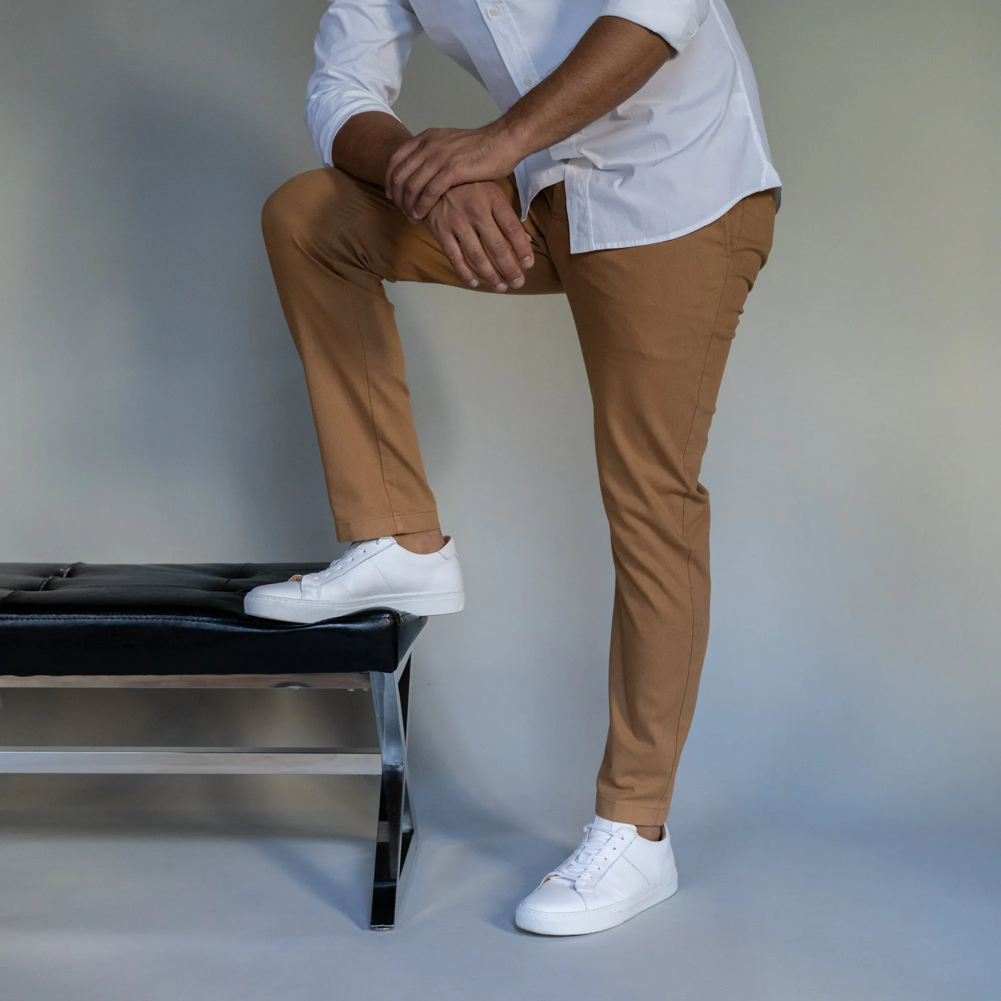 Stretch Chinos Slim Fit - Tobacco