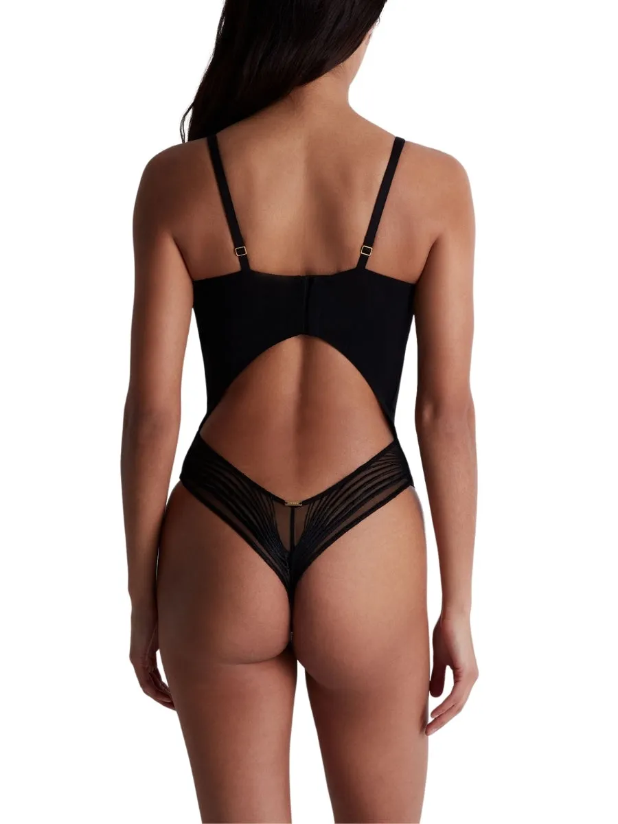 Sumptuous Waves Bodysuit - Smoky Attraction