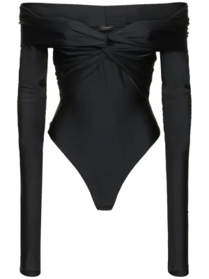 The Andamane   Kendall off the shoulder Lycra bodysuit 