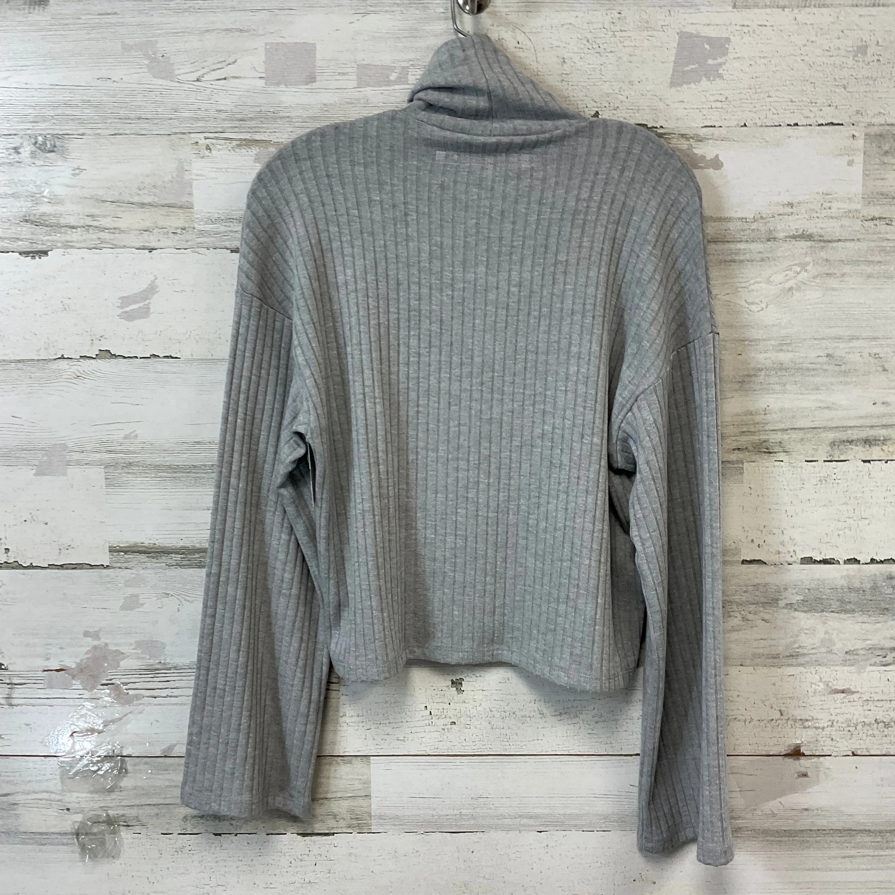 Top Long Sleeve By ENZA COSTA In Grey, Size: S