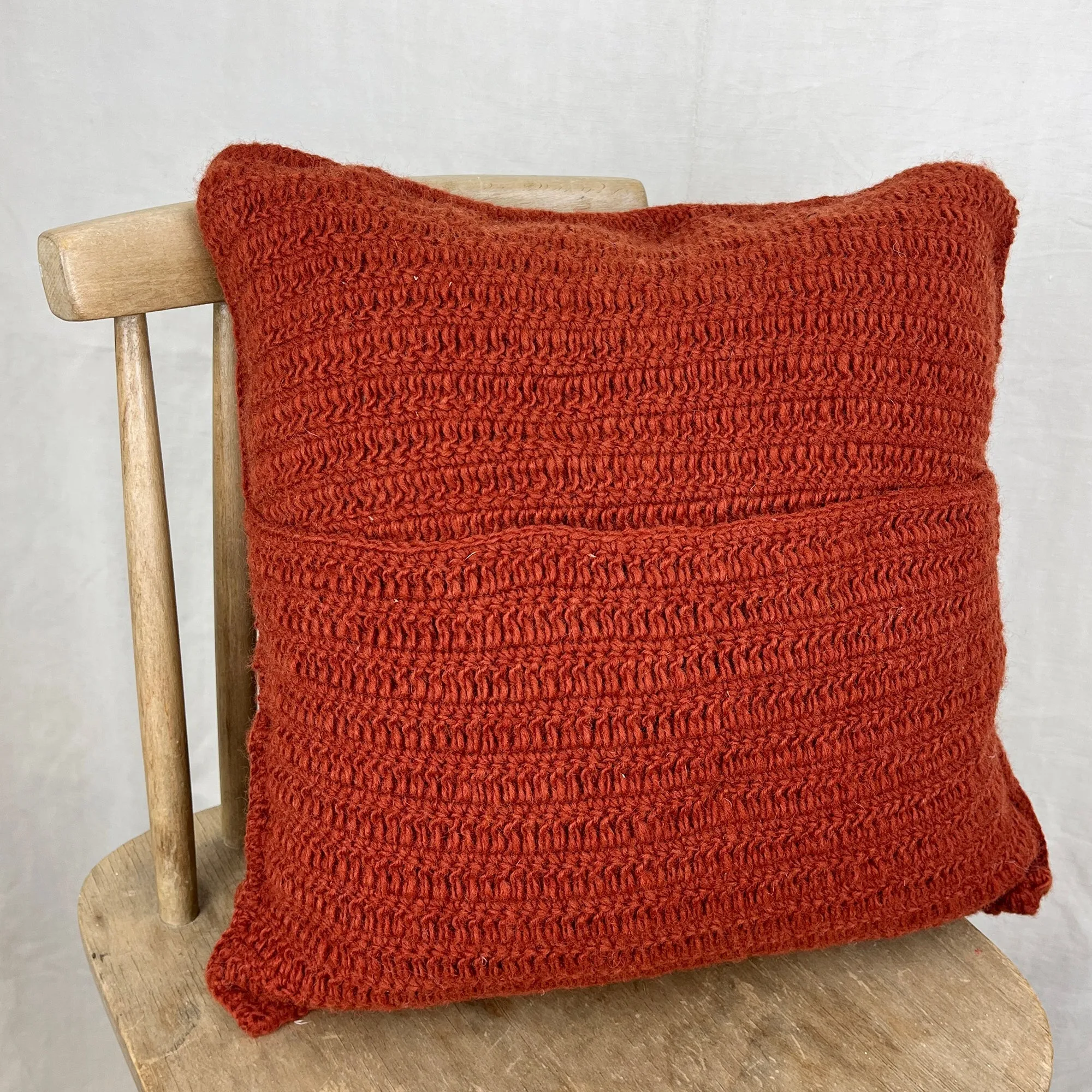 TRIPTI Chunky Boho Bobble Wool Cushion Cover 40cm