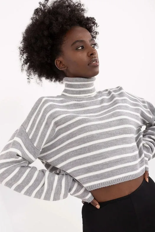 Turtleneck Badu Top Grey