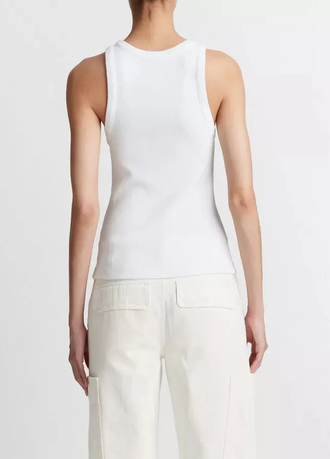 Vince Scoop Neck Rib Tank