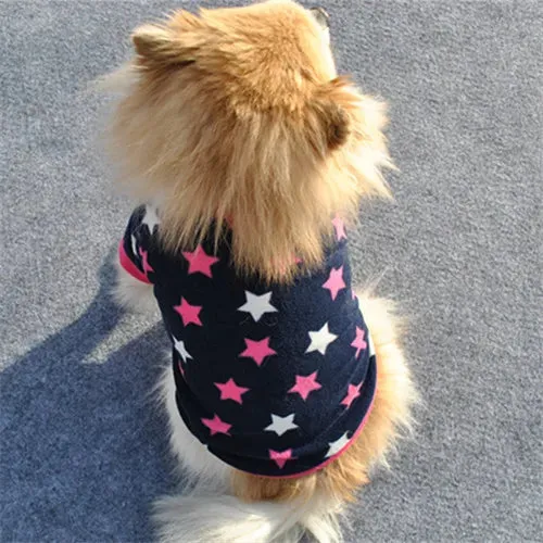 Warm Fleece Skull Print Dog Jacket - French Bulldog Pullover