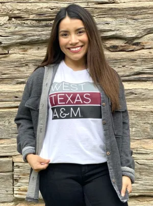 West Texas A&M Block Tee