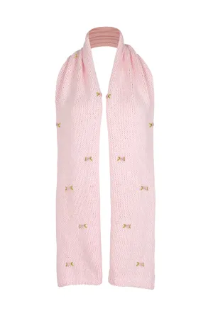 WINTER BLOOM PINK ROSE Cotton Scarf